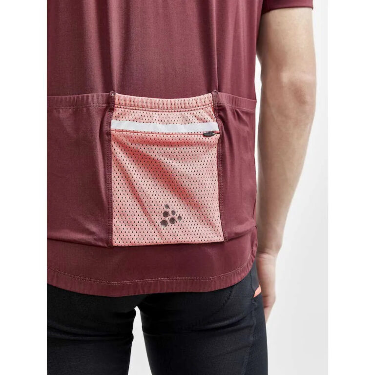 Craft ADV Offroad Short Sleeve Jersey S Truffle / Coral - L Truffle / Coral - Image 6