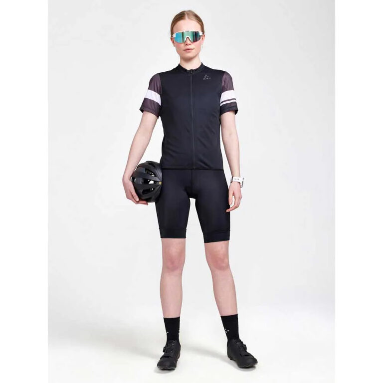 Craft CORE Endur Logo Short Sleeve Jersey XS Black / Slate - L Black / Slate - Image 5