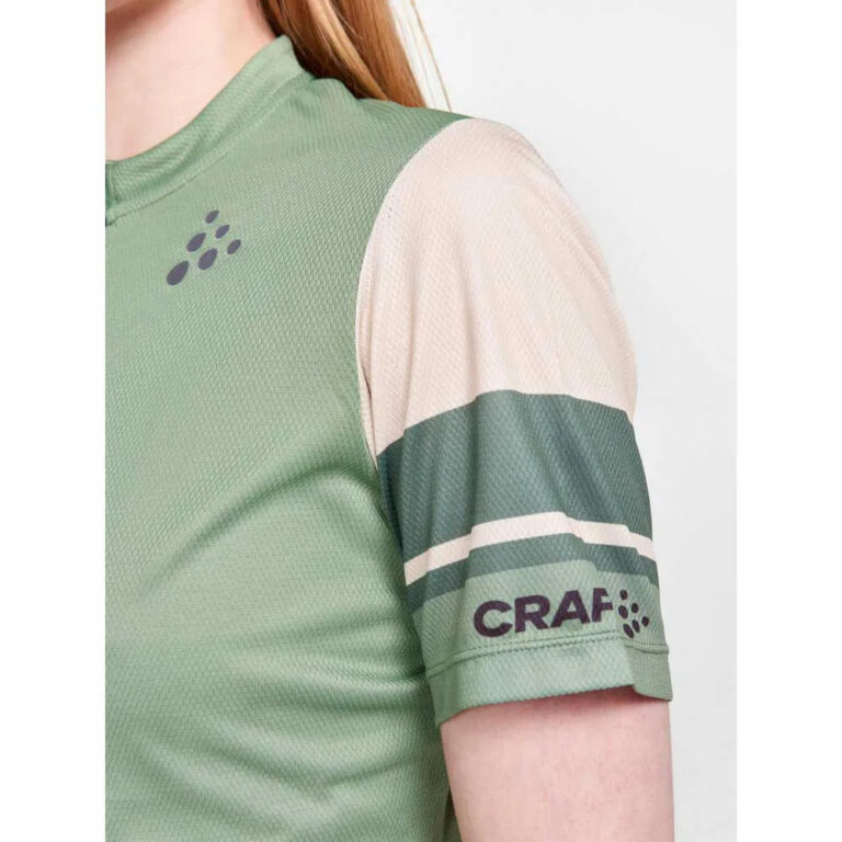 Craft CORE Endur Logo Short Sleeve Jersey XS Jade / Ecru - L Jade / Ecru - Image 4