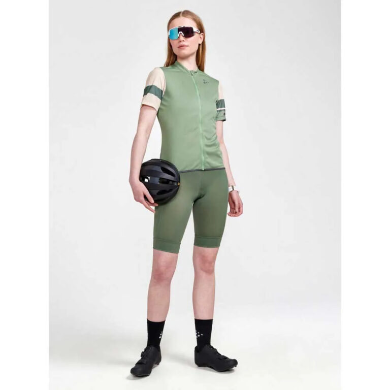 Craft CORE Endur Logo Short Sleeve Jersey XS Jade / Ecru - L Jade / Ecru - Image 6