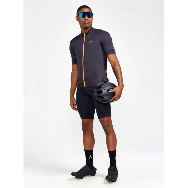 Craft CORE Essence Short Sleeve Jersey S Slate / Desert - XL Slate / Desert - Image 5