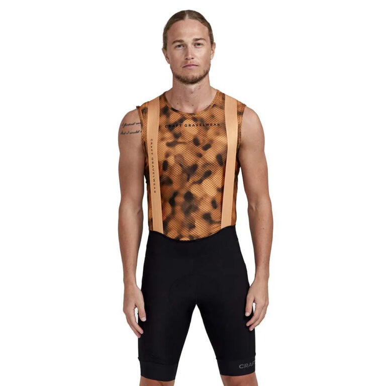 Craft Pro Gravel Bib Shorts L Black / Desert