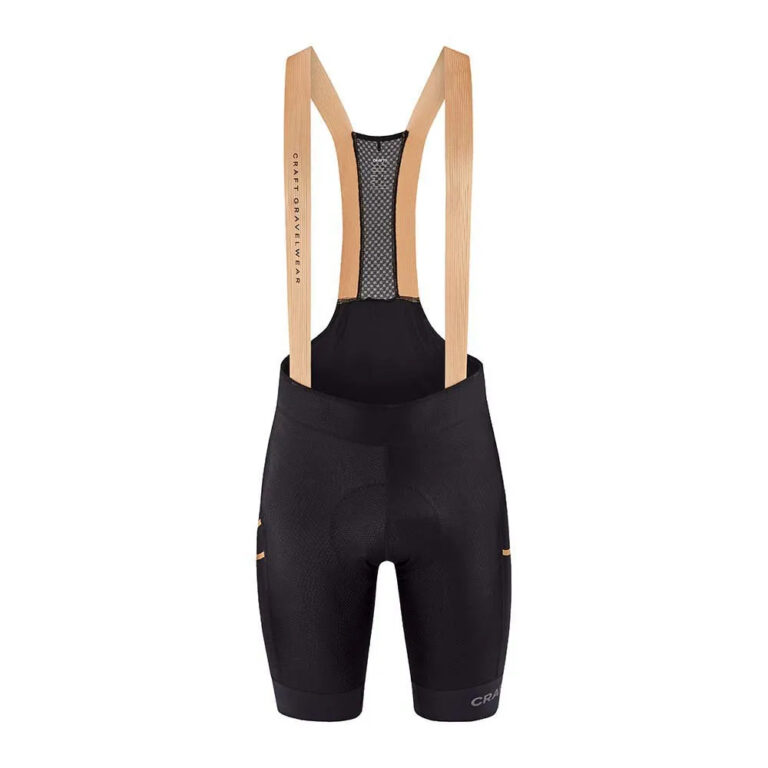 Craft Pro Gravel Bib Shorts L Black / Desert - Image 3