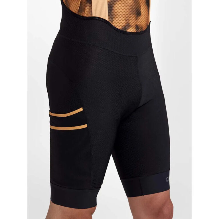 Craft Pro Gravel Bib Shorts L Black / Desert - Image 5