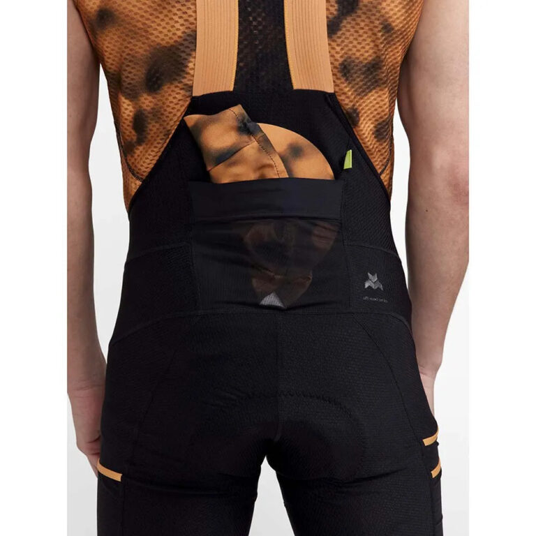 Craft Pro Gravel Bib Shorts L Black / Desert - Image 6