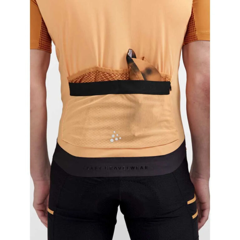 Craft Pro Gravel Short Sleeve Jersey S Peach / Desert - XL Peach / Desert - Image 6