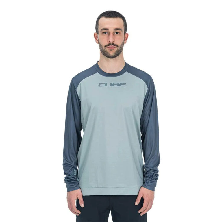 Cube ATX Long Sleeve Enduro Jersey XS Grey / Anthracite - 2XL Grey / Anthracite