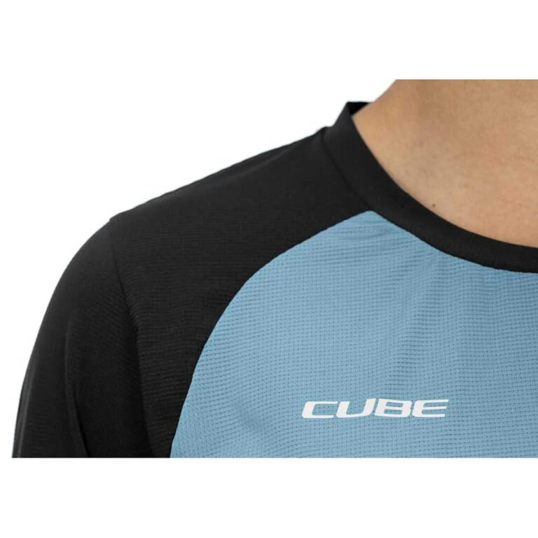 Cube ATX Long Sleeve Enduro Jersey XS Blue / Black - XL Blue / Black - Image 5