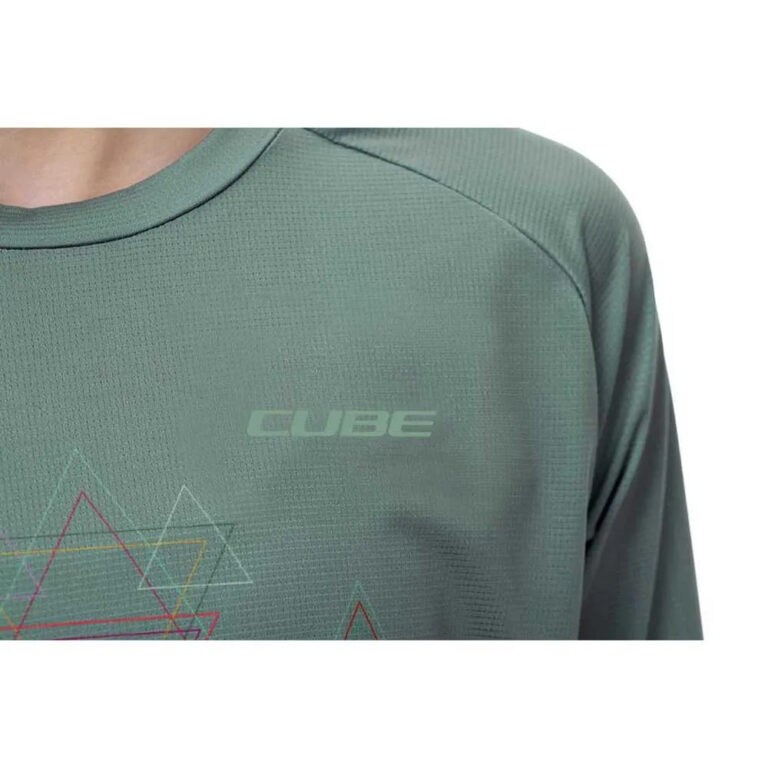 Cube ATX Long Sleeve Enduro Jersey XS Green - 2XL Green - Image 5