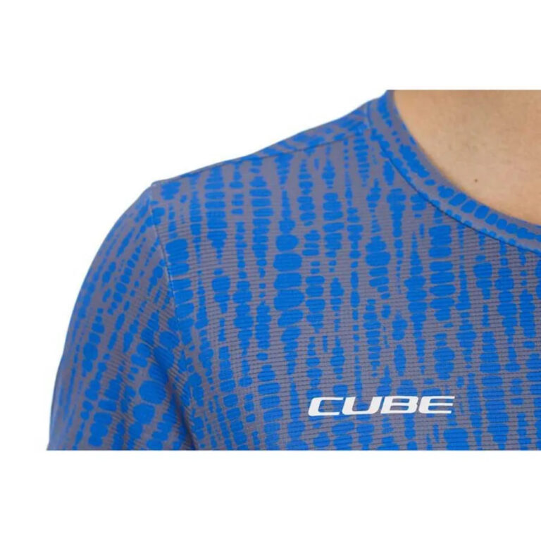 Cube ATX Short Sleeve Enduro Jersey XS Violet Pattern - 3XL Violet Pattern - Image 4