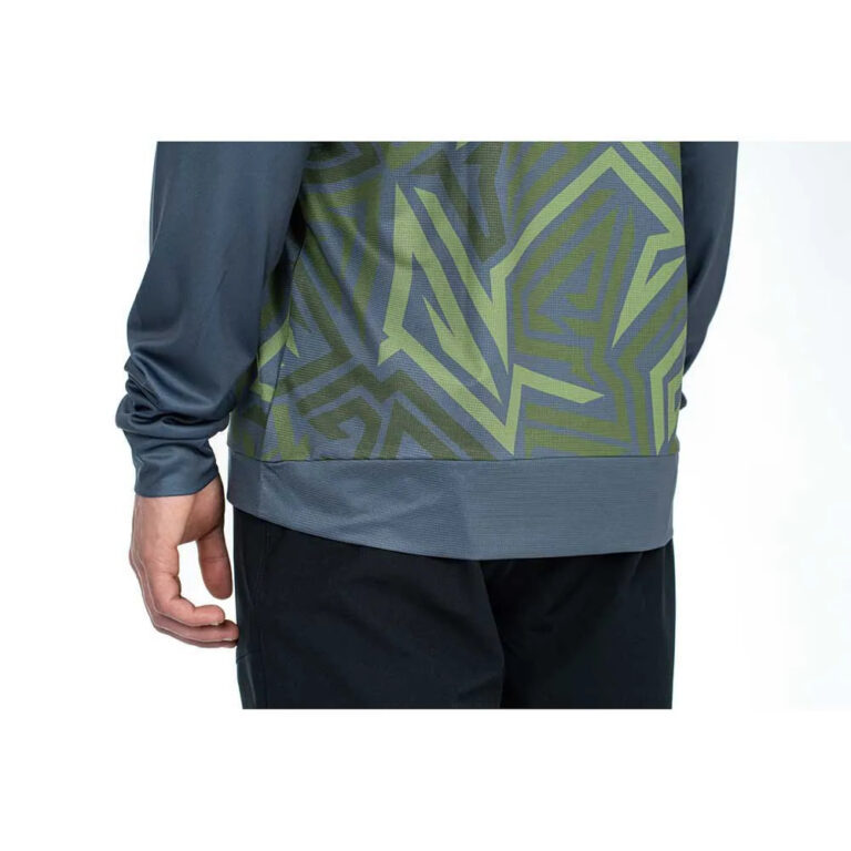 Cube ATX TM Long Sleeve Enduro Jersey XS Olive / Grey - XL Olive / Grey - Image 4