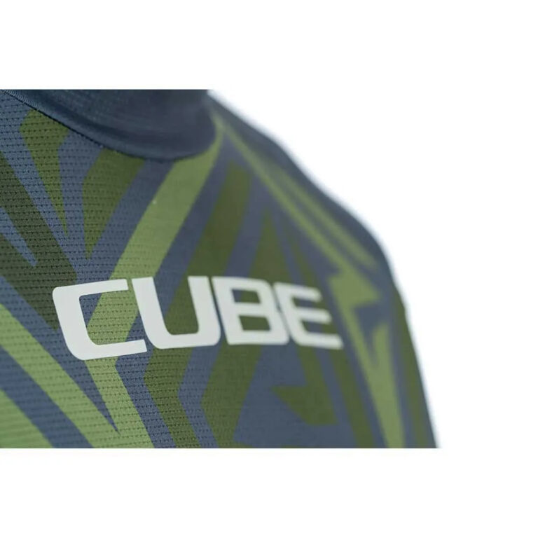 Cube ATX TM Long Sleeve Enduro Jersey XS Olive / Grey - XL Olive / Grey - Image 5