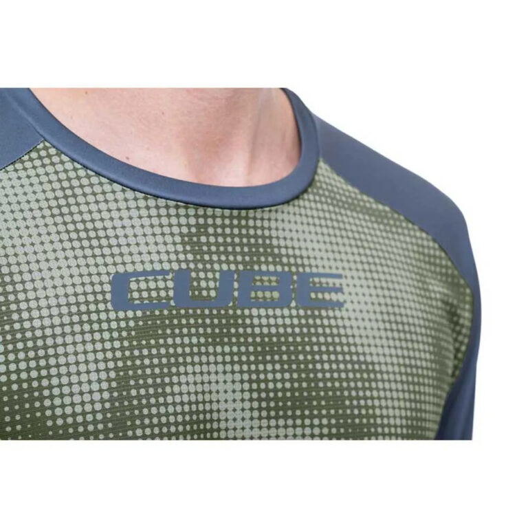 Cube ATX TM Short Sleeve Enduro Jersey 2XL Olive / Grey - Image 5