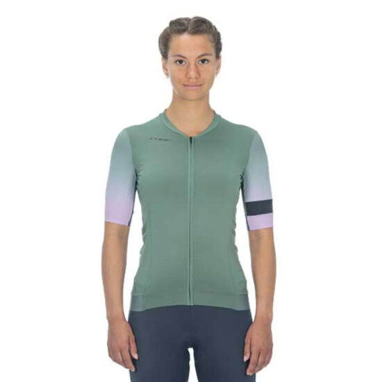 Cube Blackline Fade Short Sleeve Jersey XL Green / Violet