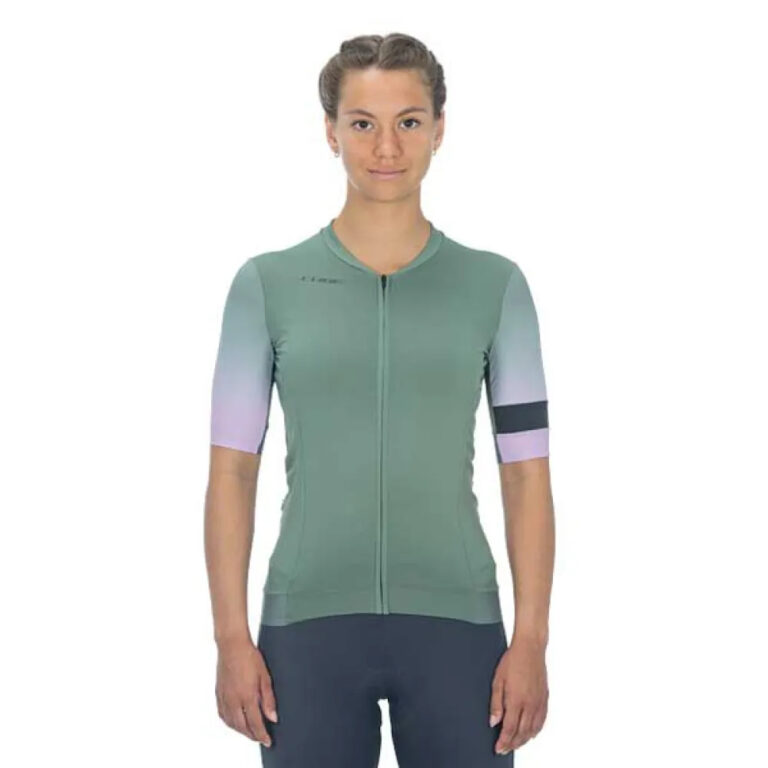 Cube Blackline Fade Short Sleeve Jersey XL Green / Violet