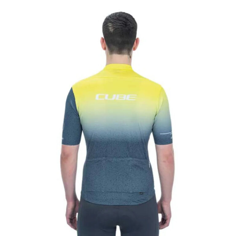 Cube Blackline Race Short Sleeve Jersey L Yellow / Grey - Image 2