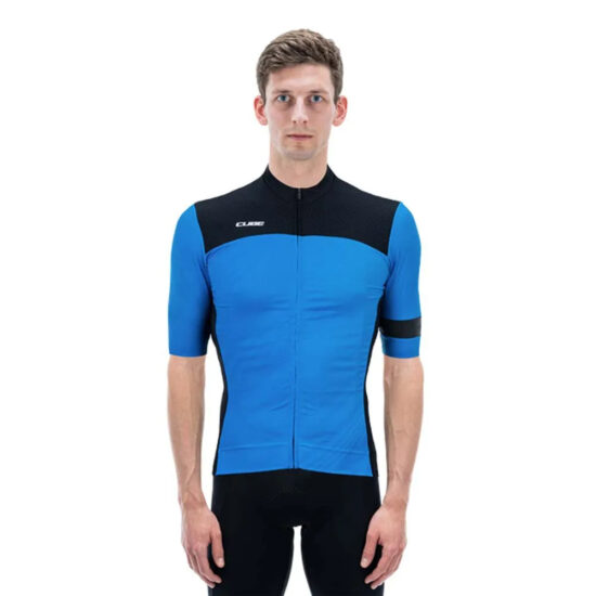 Cube Blackline Short Sleeve Jersey M Blue Pattern