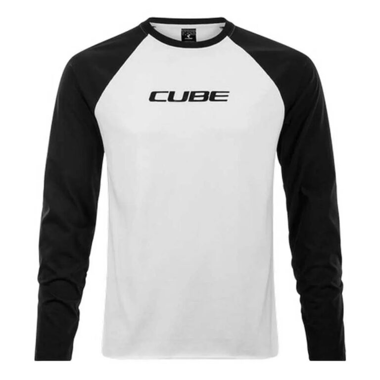 Cube Organic Long Sleeve T-shirt XS Black / White - 3XL Black / White - Image 3