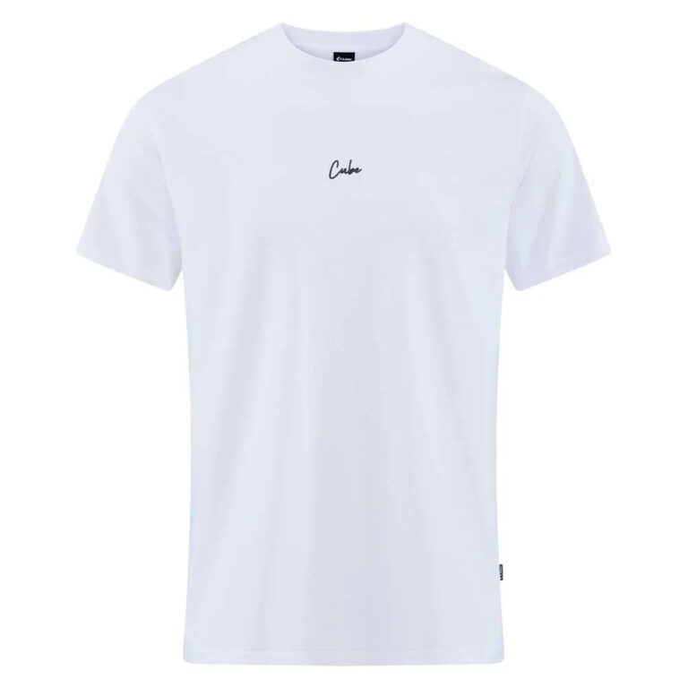 Cube Organic Script GTY Fit Short Sleeve T-shirt XS White - 3XL White - Image 3