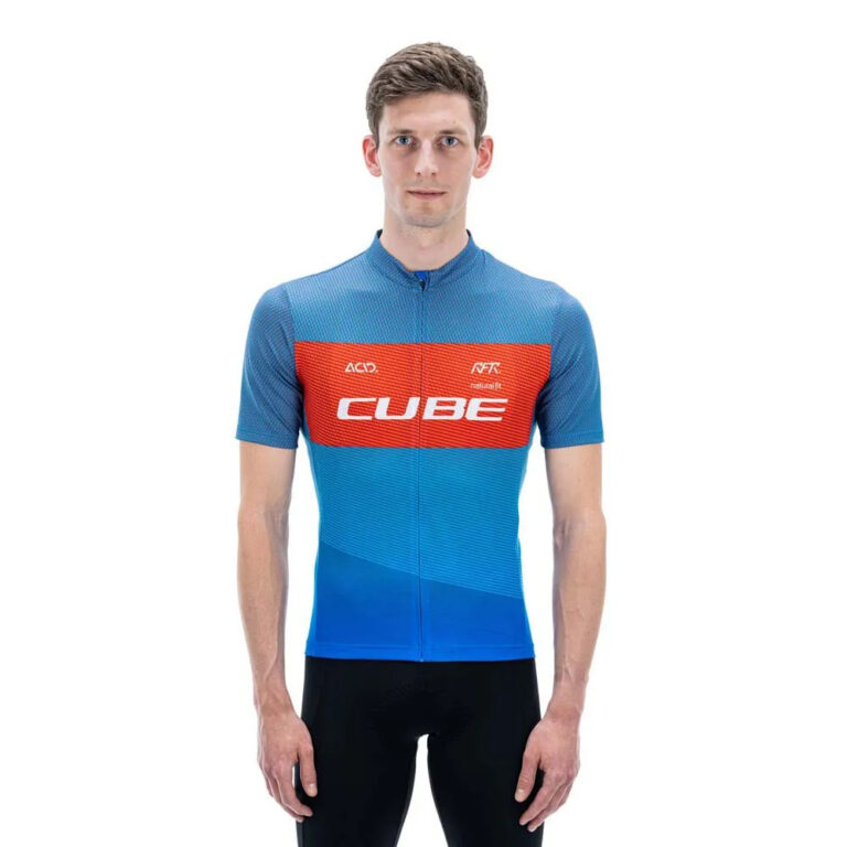 Cube TeamLine CMPT Short Sleeve Jersey XS Blue / Red / Grey - 3XL Blue / Red / Grey