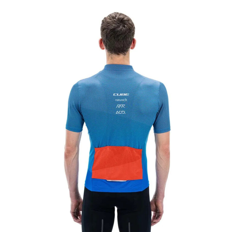 Cube TeamLine CMPT Short Sleeve Jersey XS Blue / Red / Grey - 3XL Blue / Red / Grey - Image 2