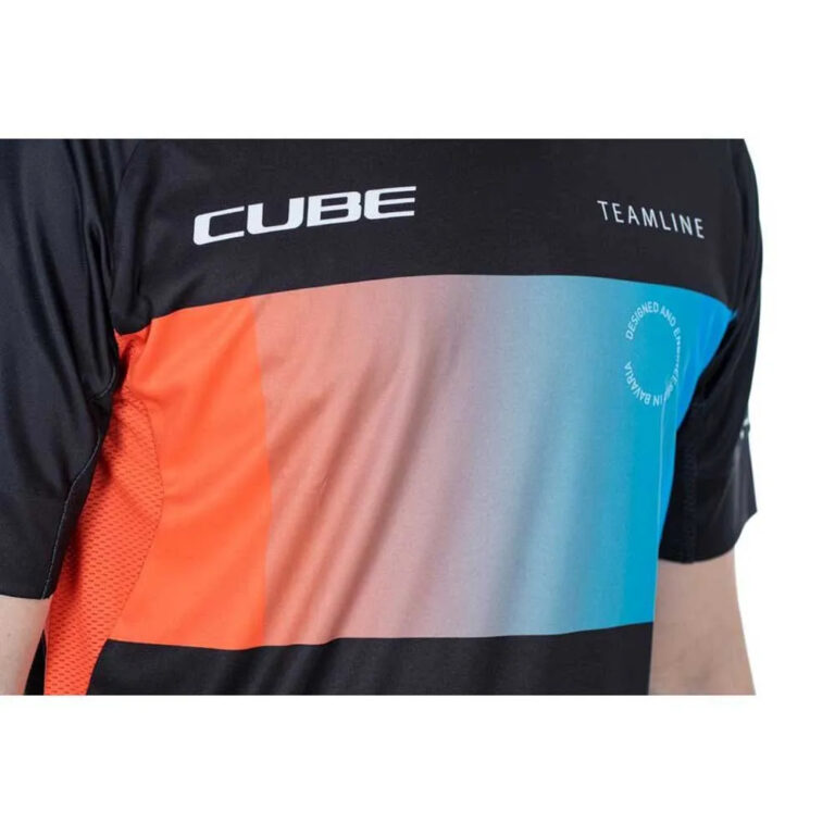 Cube Teamline Short Sleeve Enduro Jersey XS Black / Blue / Red - 3XL Black / Blue / Red - Image 4