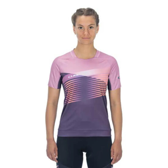 Cube Teamline Short Sleeve Enduro Jersey XS Violet / Rose - 3XL Violet / Rose