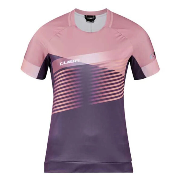 Cube Teamline Short Sleeve Enduro Jersey XS Violet / Rose - 3XL Violet / Rose - Image 3