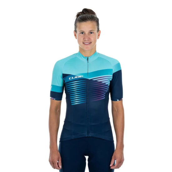 Cube TeamLine Short Sleeve Jersey XS Blue / Mint - 3XL Blue / Mint