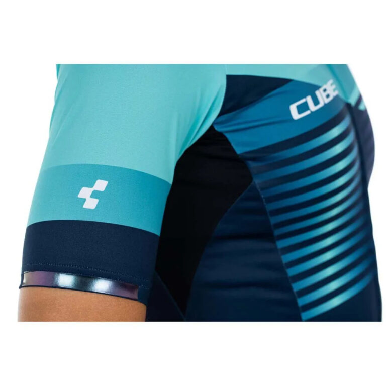 Cube TeamLine Short Sleeve Jersey XS Blue / Mint - 3XL Blue / Mint - Image 4