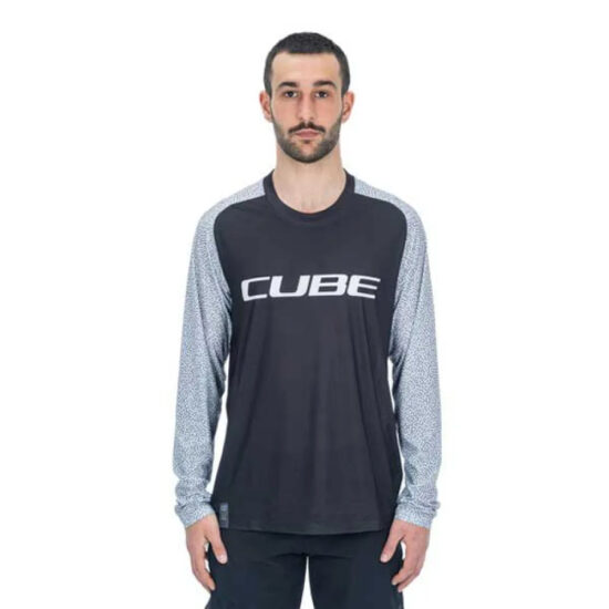 Cube Vertex Long Sleeve Enduro Jersey XS Black / White - 3XL Black / White