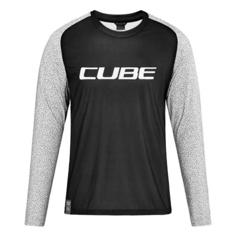 Cube Vertex Long Sleeve Enduro Jersey XS Black / White - 3XL Black / White - Image 3