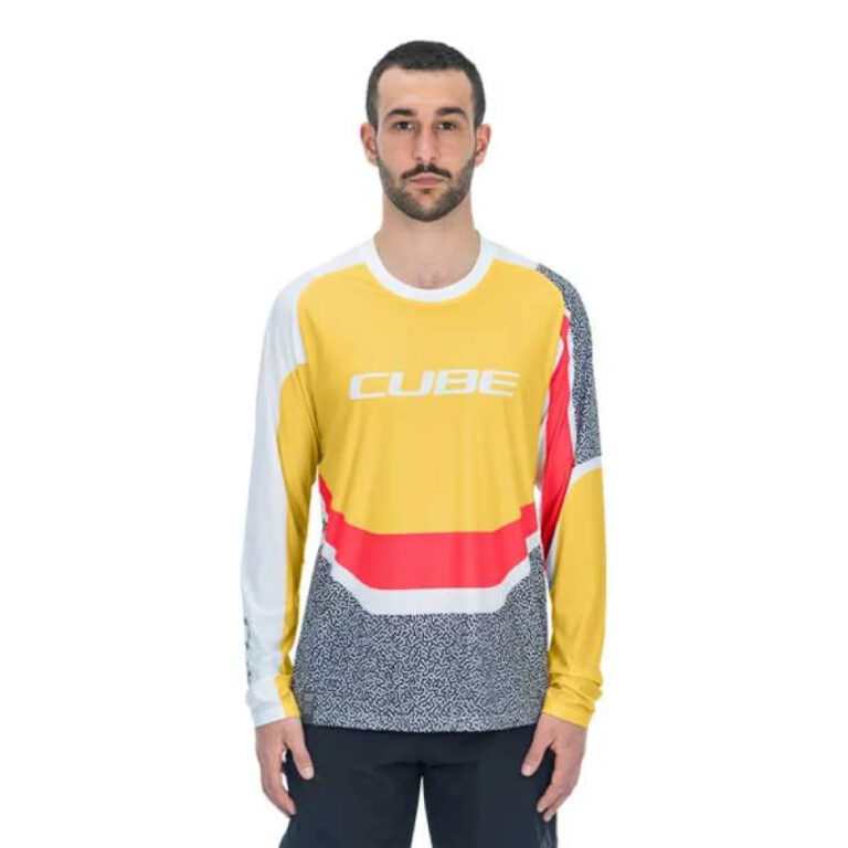 Cube Vertex Long Sleeve Enduro Jersey XS Yellow / Pink - 3XL Yellow / Pink