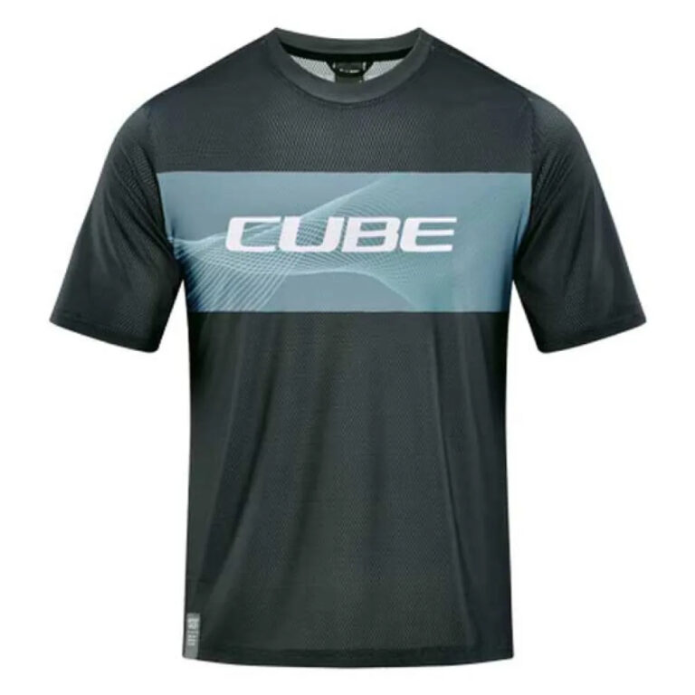 Cube Vertex Short Sleeve Enduro Jersey XS Grey / Mint - M Grey / Mint - Image 3