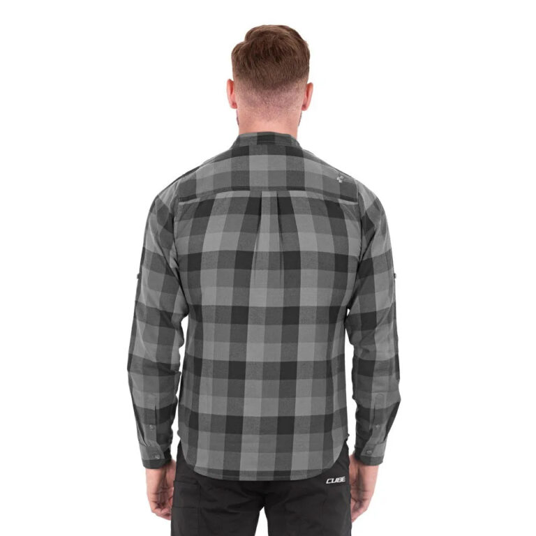 Cube Work Long Sleeve Shirt XS Grey Check - 3XL Grey Check - Image 3