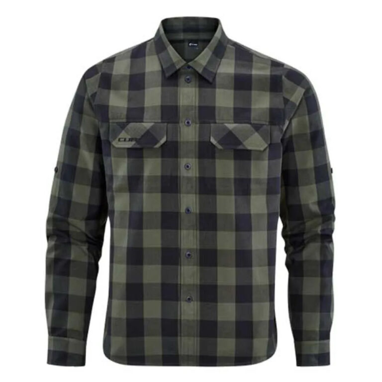 Cube Work Long Sleeve Shirt XS Olive Check - 3XL Olive Check - Image 3