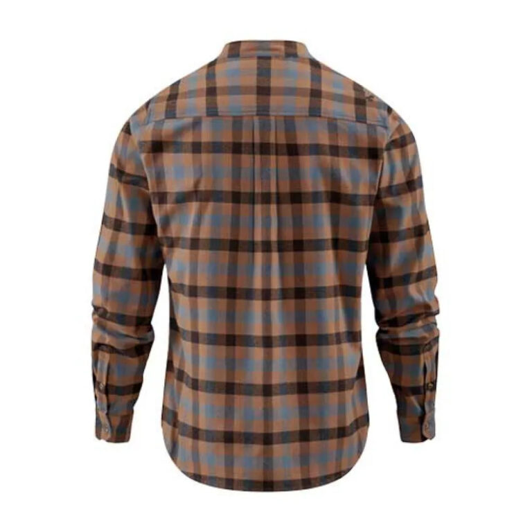 Cube Work Long Sleeve Shirt XS Brown / Blue - 3XL Brown / Blue - Image 4