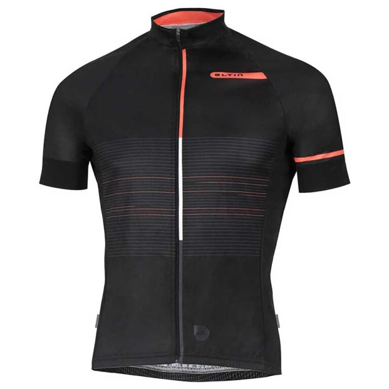 Eltin Futurisim Short Sleeve Jersey 2XS Black / Coral - XS Black / Coral