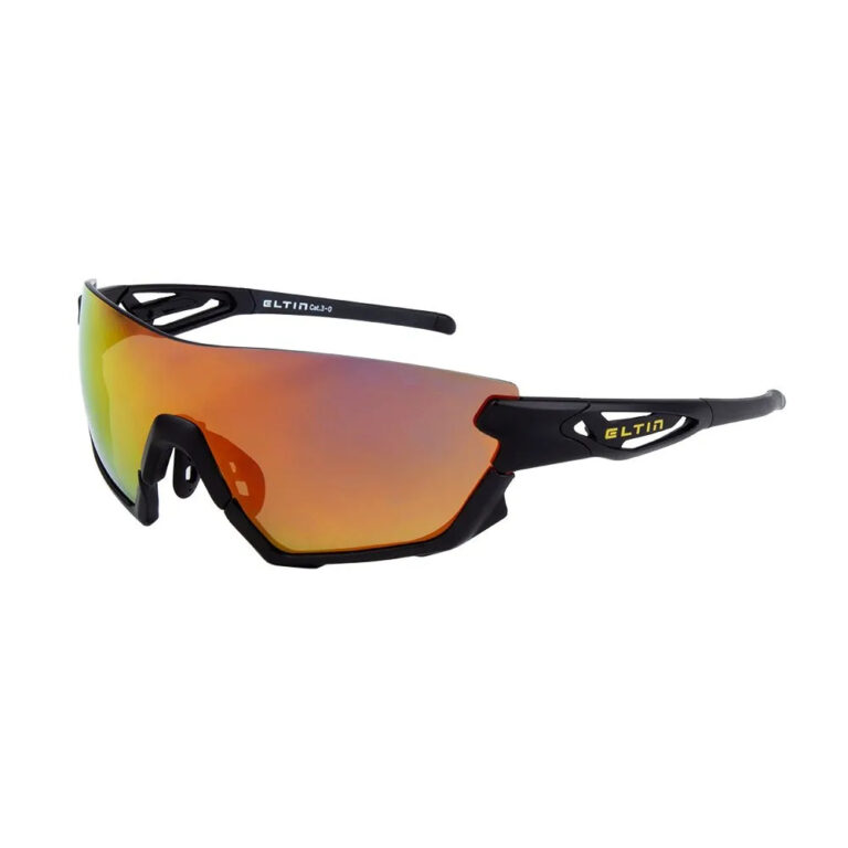 Eltin Oversize 2 Sunglasses Smoke/CAT3 Black / Yellow Fluo