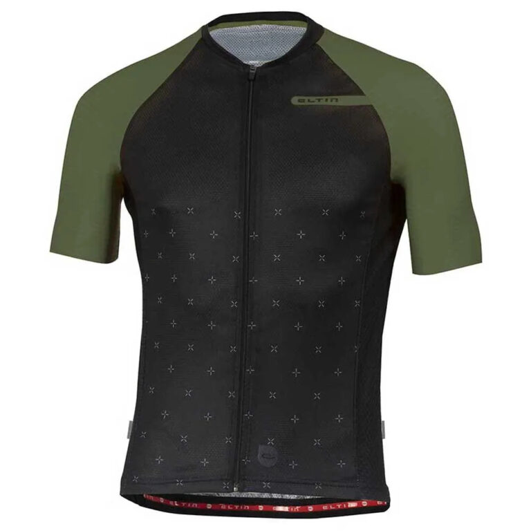 Eltin Resistance Short Sleeve Jersey 2XS Black / Olive Green - XL Black / Olive Green