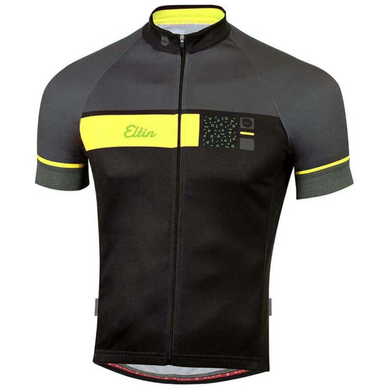 Eltin Skipper Short Sleeve Jersey S Black / Anthracite / Yellow Fluor / Green Fluor