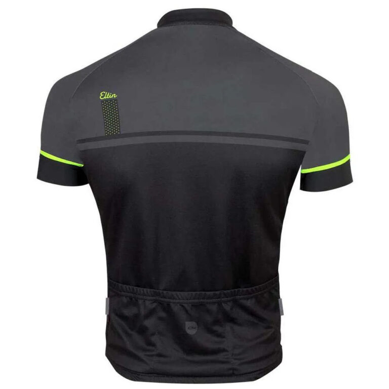 Eltin Supermassive Short Sleeve Jersey S Black / Anthracite / Green Fluor - Image 2