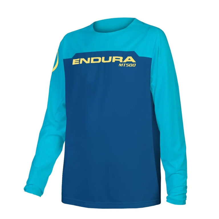 Endura Burner MT500 Print Long Sleeve Enduro Jersey 11-12 Years Blueberry - 9-10 Years Blueberry