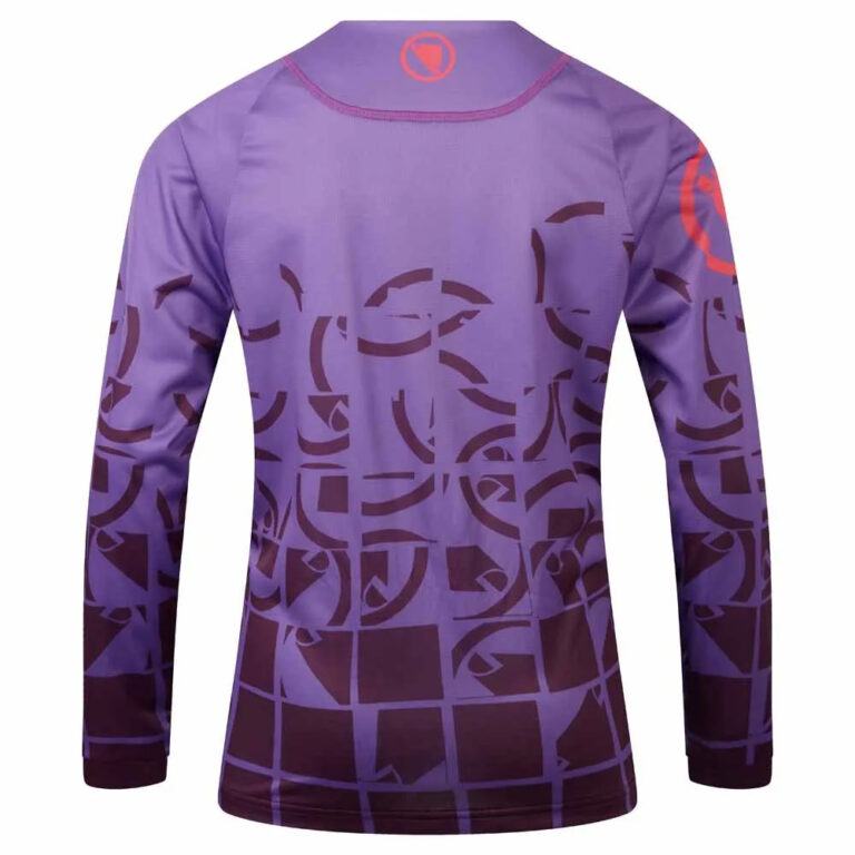 Endura Burner MT500 Print LTD Long Sleeve Enduro Jersey 11-12 Years Thistle - 9-10 Years Thistle - Image 2