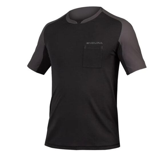 Endura GV500 Foyle T Gravel Short Sleeve Jersey XS Black - 2XL Black