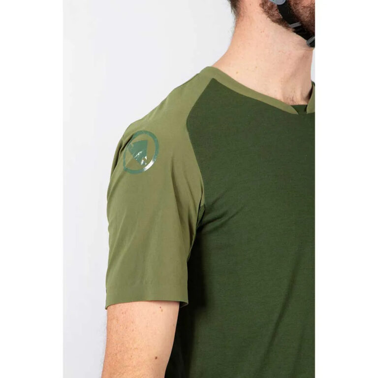 Endura GV500 Foyle T Gravel Short Sleeve Jersey M Olive Green - XL Olive Green - Image 6