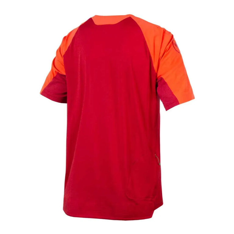 Endura GV500 Foyle T Gravel Short Sleeve Jersey S Rust Red - Image 2