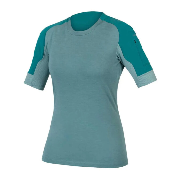 Endura GV500 Gravel Short Sleeve Jersey S Spruce Green - Image 3