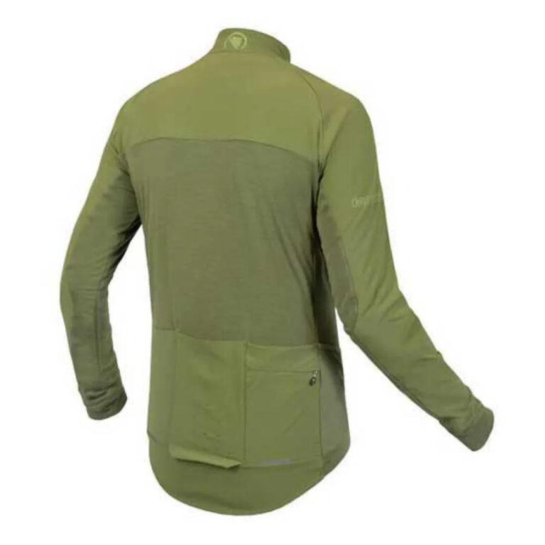 Endura GV500 Long Sleeve Jersey XS Olive Green - Image 2