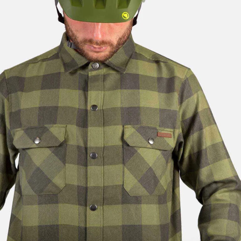 Endura Hummvee Long Sleeve Shirt S Bottle Green - 2XL Bottle Green - Image 5